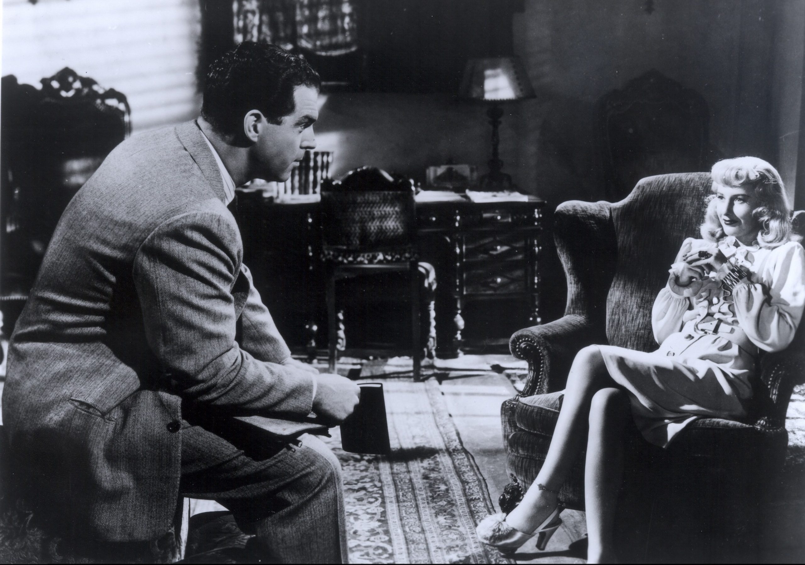 Double Indemnity — Barbara Stanwyck and Fred MacMurray, 1944